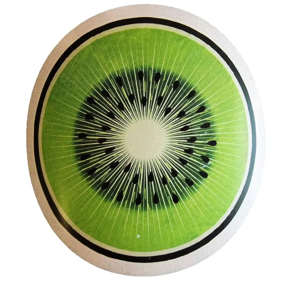 KIWI ROUND Beach Towel Oversized Soft Absorbent LARGE with Fringe 60